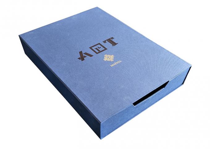 La caja de papel de desplazamiento azul clara acepta favorable al medio ambiente reciclable de encargo
