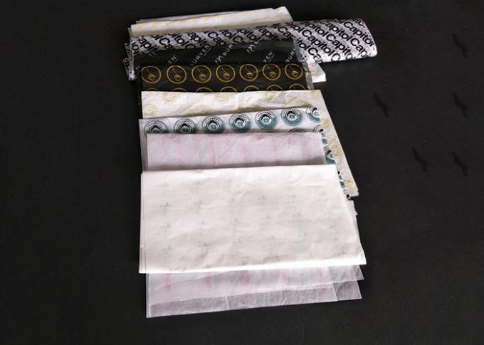 Papel de embalaje impermeable a la grasa del tejido de la humedad que graba en relieve la impresión de lujo del fotograbado