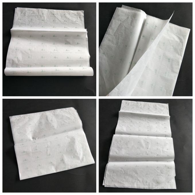 Prensa de copiar blanca del papel de embalaje del tejido, empaquetado del regalo del papel de embalaje de la flor