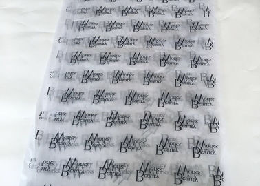 China Papel de embalaje blanco del tejido del color Eco impreso logotipo negro - sin ácido amistoso fábrica