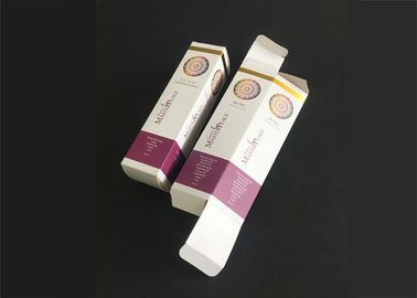 Impresión completa plegable de la caja de tarjeta de regalo de la cartulina gruesa para los productos del cosmético del cuidado de piel