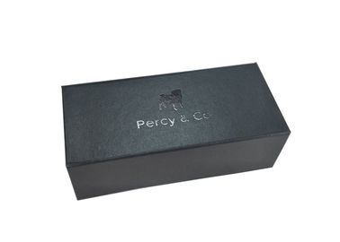 China Color negro plegable de las cajas de regalo del logotipo brillante de la hoja para el empaquetado de cadena del perro fábrica