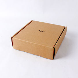 China Paquete plano de encargo de las cajas de envío del color original con el material acanalado fábrica