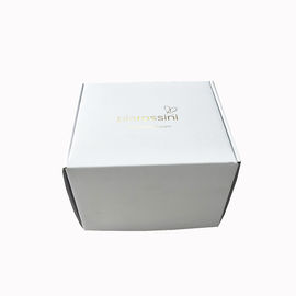 Cajas de envío acanaladas de la hoja del logotipo caliente del oro para el vestido que empaqueta Zxc-007