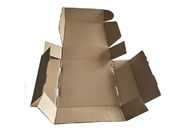 Cajas plegables del papel de Brown de la laminación de la cubierta, caja de regalo plegable del cuadrado de Brown proveedor