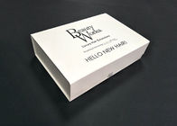 Cajas de regalo plegables claras blancas a prueba de humedad para el empaquetado de las extensiones del pelo proveedor
