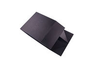Cajas de regalo plegables impresas logotipo ULTRAVIOLETA del cartón, cajas de regalo negras con las tapas proveedor