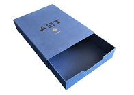 La caja de papel de desplazamiento azul clara acepta favorable al medio ambiente reciclable de encargo proveedor
