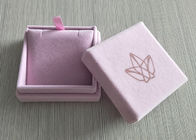 Bandeja interna del terciopelo de la caja del parte movible rígido rosado de la tapa para el OEM/el ODM del anillo de la joyería disponibles proveedor
