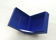 La laminación brillante formada libro azul de la caja del reloj del cartón encajona al peso ligero proveedor