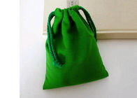 Bolsos de lazo verdes de encargo tamaño pequeño del terciopelo suaves proteger la joyería proveedor