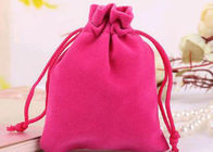 Pequeño del terciopelo del estilo durable de lazo de los bolsos del algodón de la aleta rosa suavemente coloreado proveedor
