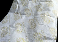 Color blanco liso impreso ropa de oro del papel seda del regalo del logotipo modificado para requisitos particulares proveedor