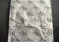 Impresión a granel de encargo negra del logotipo del papel seda del tamaño y del color por regalos de Navidad proveedor