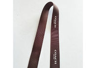Rollo de seda sólido de la cinta de satén del logotipo de la impresión de Brown para el regalo que adorna el corte del calor proveedor