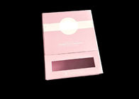 Caja de tarjeta magnética rosada de regalo del cierre con dos capas intermediarias y una ventana clara proveedor