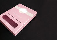 Caja de tarjeta magnética rosada de regalo del cierre con dos capas intermediarias y una ventana clara proveedor