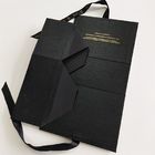 Forma plegable del libro negro de las cajas de regalo del diseño decorativo con la cinta hermosa proveedor