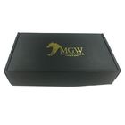 35 x 24 los x 7cm acanalaron al OEM del logotipo del oro de las cajas de regalo con color negro proveedor