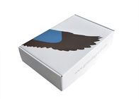 Ropa impresa impresa de las cajas de envío que empaqueta el logotipo de encargo material acanalado blanco proveedor