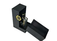 2 lados abren las cajas texturizadas negro del envoltorio para regalos del perfume modificadas para requisitos particulares con el parte movible de EVA proveedor