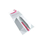 Cartulina plegable blanca elegante de papel de la caja de regalo de la cinta con forma del rectángulo proveedor