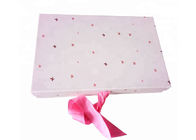 Cajas rosadas del envoltorio para regalos del color, cajas de regalo de encargo que empaquetan para el vestido de las muchachas proveedor