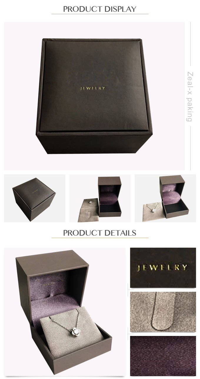 Cajas de regalo de la joyería del papel de embalaje del collar, cajas de presentación de la cartulina para las mujeres