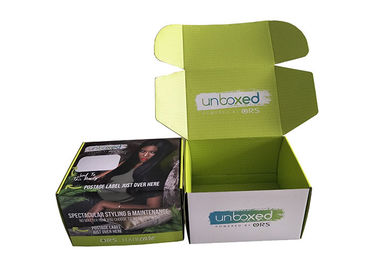 China Las cajas de envío impresas, cajas de embalaje Debossed grabado en relieve ultravioleta de la cartulina sellaron fábrica