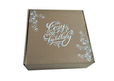 China Cajas plegables del papel de Brown de la laminación de la cubierta, caja de regalo plegable del cuadrado de Brown fábrica