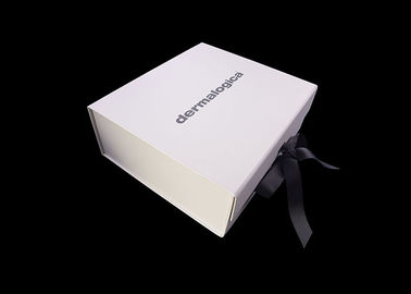 China Cajas plegables de la cinta del cartón negro del cierre, caja de regalo de lujo blanca fábrica