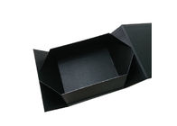Negro reciclable que envuelve la caja de regalo de papel plegable para el empaquetado de la ropa o de los zapatos proveedor