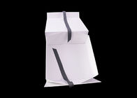 Cajas plegables de la cinta del cartón negro del cierre, caja de regalo de lujo blanca proveedor