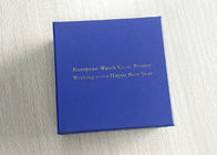 La laminación brillante formada libro azul de la caja del reloj del cartón encajona al peso ligero proveedor