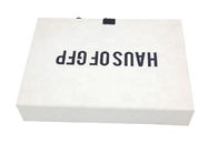 Transporte fácil magnético plegable plano blanco de la caja de regalo del cierre de la cinta para el empaquetado del vestido proveedor