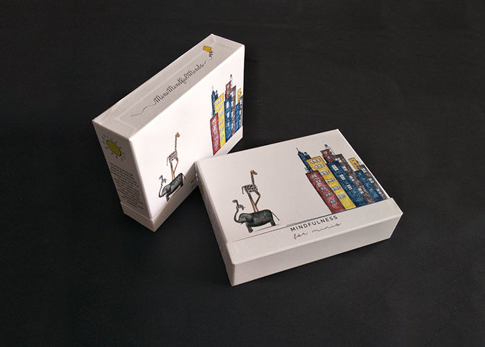 Modelo colorido que imprime la caja rígida con los libros del folleto de la tapa que empaquetan resbalando el cajón proveedor